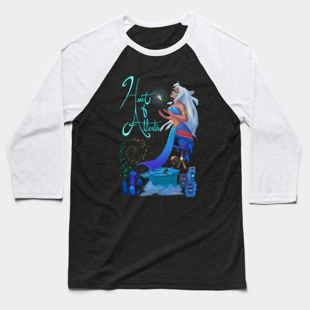 Heart of Atlantis Baseball T-Shirt by Wingedwarrior